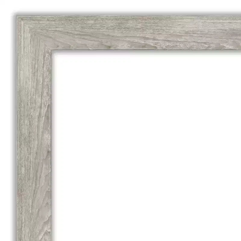 Miroir mural de salle de bain étroit non biseauté 32" x 26" Gris délavé - : Quincaillerie de montage incluse
