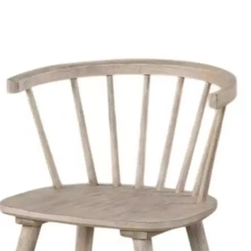 Chaise de salle à manger, lot de 2, dossier à barreaux et pieds shaker, bois noir