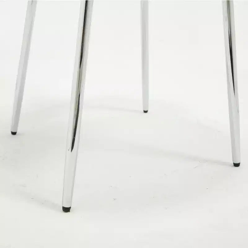 de 2 Chaises de Salle à Manger Rembourrées Modernes avec Dossier Incurvé et Pieds en Métal, Chaises de Salle à Manger sans Accoudoirs pour Salle à Manger ou Cuisine-Panipeachy