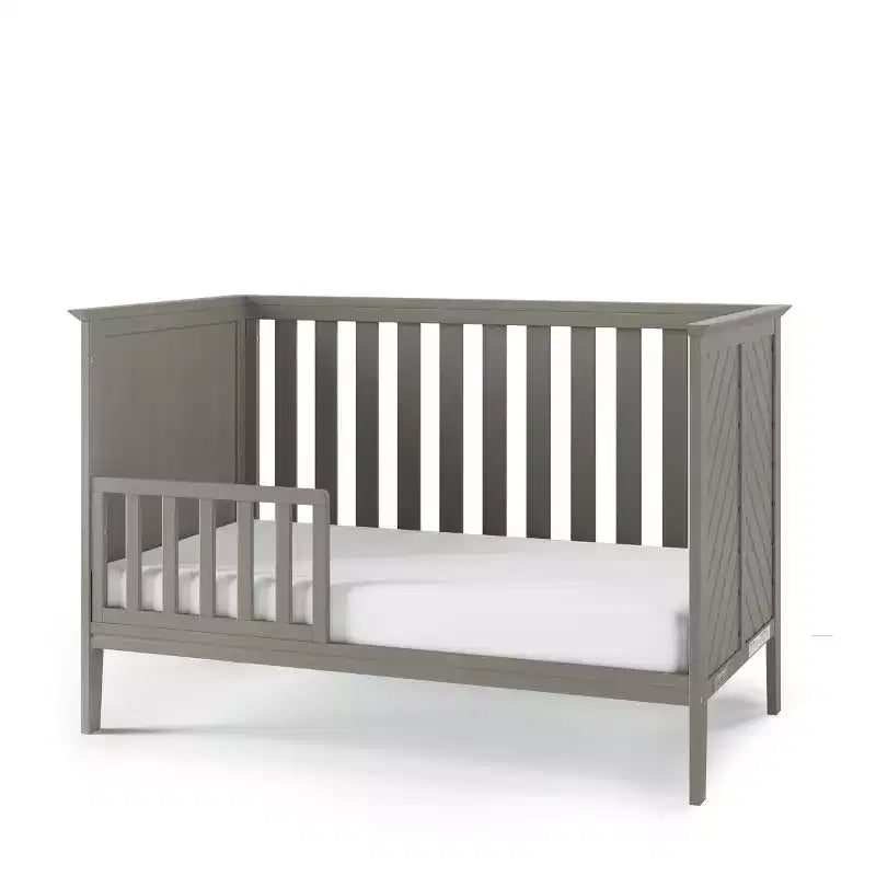 Lit de bébé convertible 3-en-1, se transforme en lit de jour, en lit d'enfant, 3 positions de matelas, non toxique, finition sécuritaire pour bébé