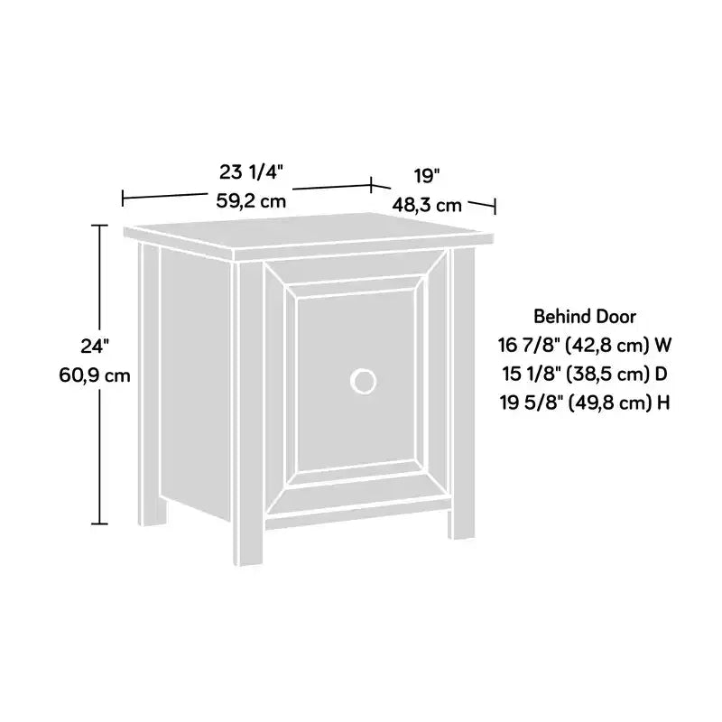 Table de chevet Harlan avec rangement dissimulé
