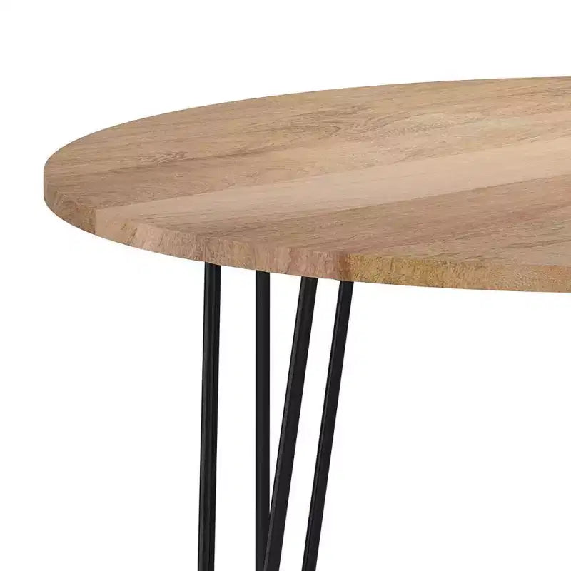 Table à manger ronde 45 po, naturelle