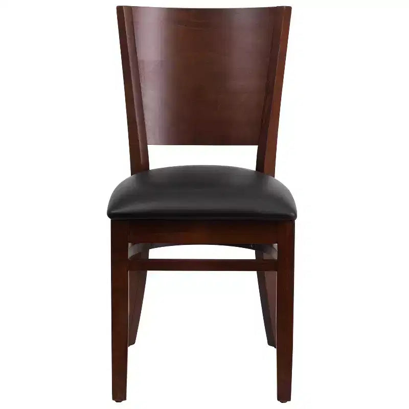 Lot de 4 Chaises de Restaurant en Bois avec Dossier Plein Série Lacey