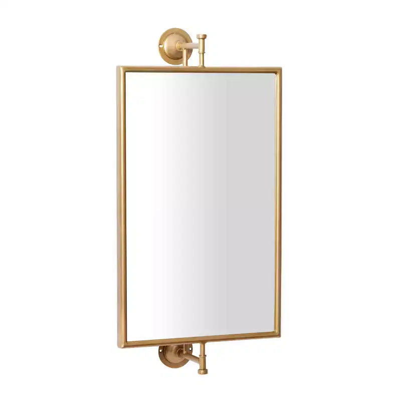Miroir mural rectangulaire en métal fait main
