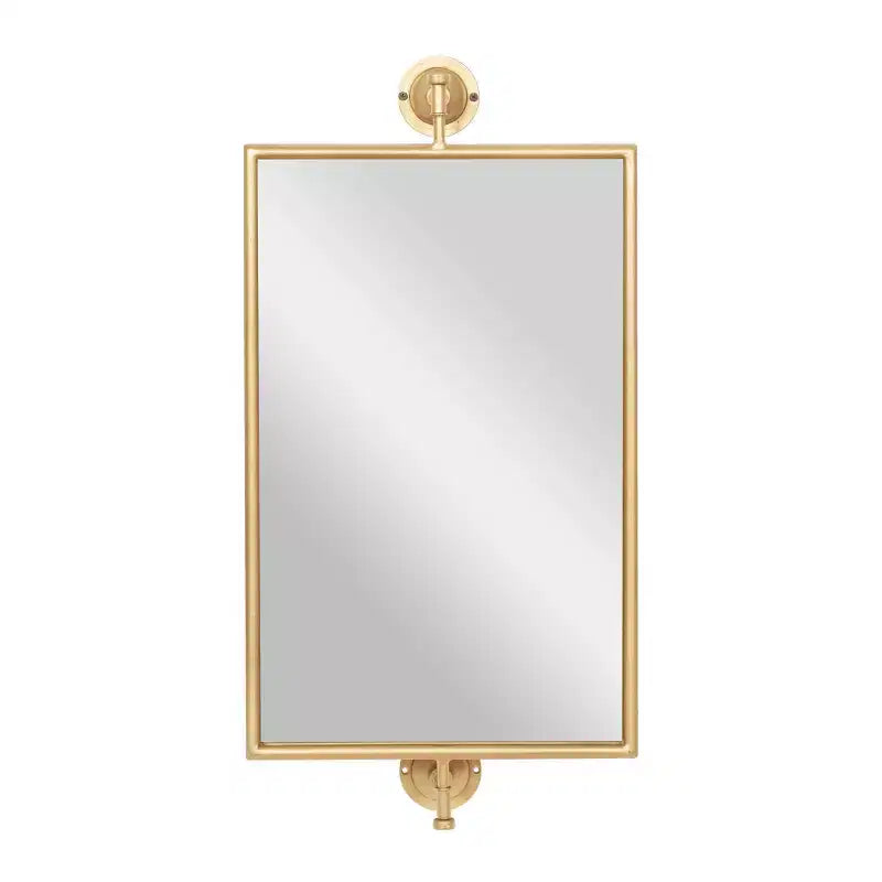 Miroir mural rectangulaire en métal fait main